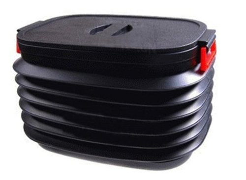 37 Liter Retractable Bucket Collapsible Pail Storage Container Car /Outdoor Camp Use (With Lid)