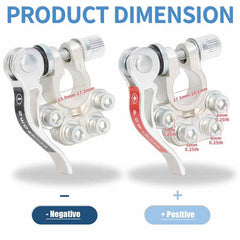 Battery Terminal Connectors,Quick Release Disconnect Car Battery Terminal,Positive Negative for SAE/JIS Type A Posts Kit Includes battery connector, Washers, Hexagon Wrench (Silver)