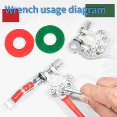 Battery Terminal Connectors,Quick Release Disconnect Car Battery Terminal,Positive Negative for SAE/JIS Type A Posts Kit Includes battery connector, Washers, Hexagon Wrench (Silver)