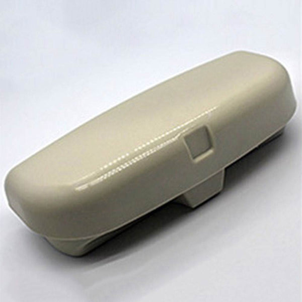 Car Front Driver Side Sunglasses Storage Box / Eyeglass Case Clip Type (Beige Color)