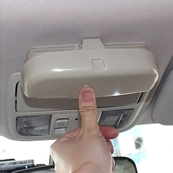 Car Front Driver Side Sunglasses Storage Box / Eyeglass Case Clip Type (Grey Color)