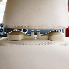2pcs Blue Universal Car Headrest Luggage Bag Holder, Hanger And Hook