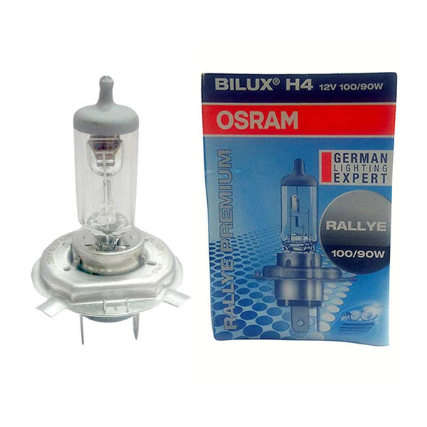 Combo Offer 2pcs OSRAM Germany H4 12V 100/90W P43t Halogen Headlight lamp Bulb With 2pcs Ceramic Female Holder