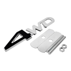 1pc Front Grill Black 4WD 3D Car Emblem Tuning Metal Logo Badge