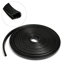 BLACK Car Door Edge Guards U Shape Edge Trim Rubber Seal Protector Car Protection Door Edge(5 Meter) Fit for Most Car