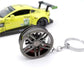 High Quality Metal Tire Keychain With Moving Brake Disc For Car Enthusiasts, Mechanics, And Racing Fans