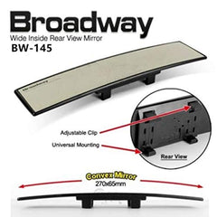 Black Tint 270mm NAPOLEX Broadway Convex Wide Car Rear View Mirror