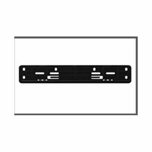 2pcs Bike Motorcycle Number ABS Plastic Plate Frame Holder Front And Back (Black)