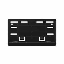 2pcs Bike Motorcycle Number ABS Plastic Plate Frame Holder Front And Back (Black)