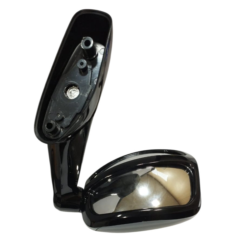 Car Bonnet Front Fender Rear Side Mirror Wide Angle View Mirror (Black) for Toyota Fortuner (Type-II) 2016-2020