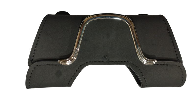Sunglasses Holder for Car Visor Magnetic Vehicle Glasses Hanger with Clip Leather Auto Interior Eyeglasses Storage Case Accessories Universal for SUV