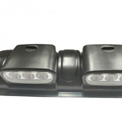 Blue 3 LED x 4 Lens Roof Light Offroad Spot Head Lamps Universal 4x4 Roof Top Bar Driving Fog Lights