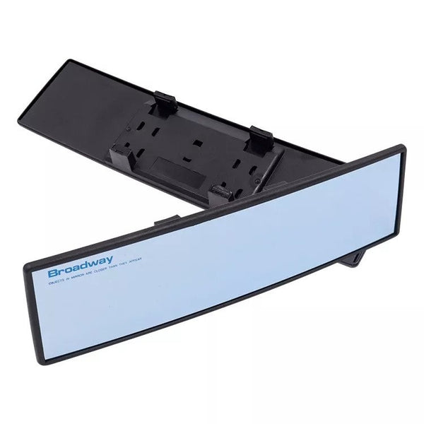 Blue Tinted 270mm NAPOLEX Broadway Convex Wide Car Rear View Mirror