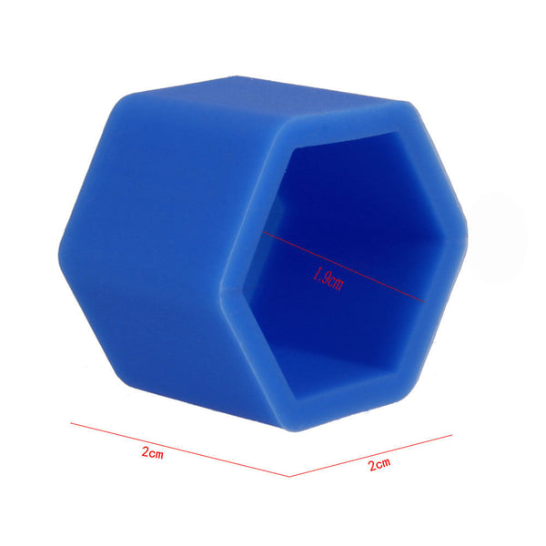 21mm BLUE 20pcs Universal Car Silicone Wheel Lugs Nuts Bolts Covers Protective Cap