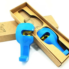 2pcs Blue Universal Car Headrest Luggage Bag Holder, Hanger And Hook