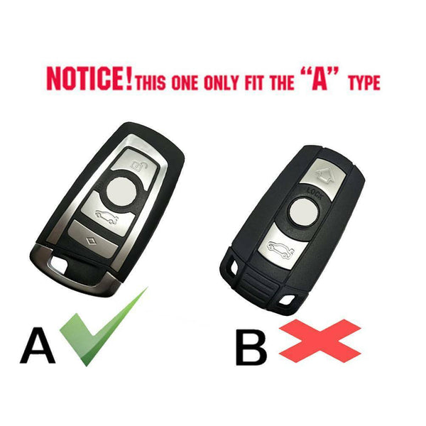 BMW 1 3 4 5 6 Series X1 X3 ABS+Silicone Car Key Cover Case With Keychain