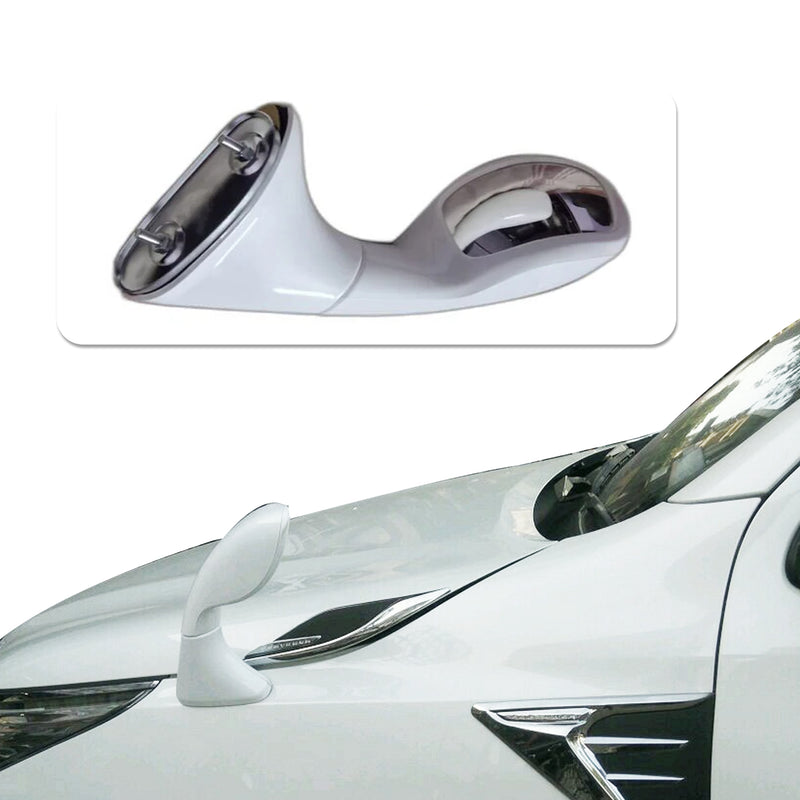 White Car Bonnet Fender Side Mirror Wide Angle View for New Toyota Fortuner