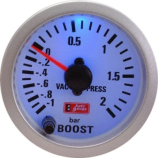 Auto Gauge Mechanical Vacume Pressure BOOST Gauge (W/SENDER) 2 inches 7-color backlight