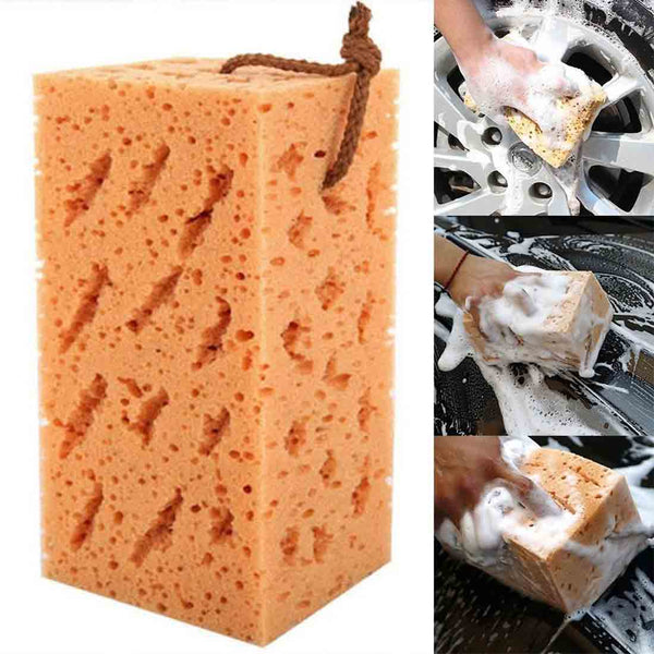 Brown Honeycomb Type Big Macroporous Car Coral Cleaning Washing Sponge Wash