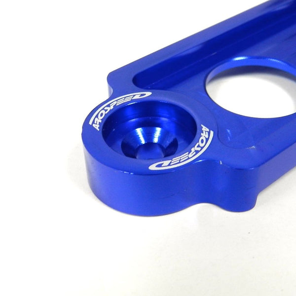 UNIVERSAL BLUE BILLET ALUMINIUM BATTERY TIE DOWN SMALL BRACKET FOR CAR