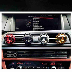 Pitbull Bulldog Dog Mix Color Car Fragrance Diffuser with Vent Clip Automotive Air Freshener Purifier 2 Aromatherapy Tablets Included