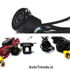 2 in 1(Black Color)Waterproof Car Rear View Night Vision Reverse Parking Camera.