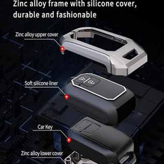 Car 3 Button Flip Key Metal Key Cover Compatible With Polo Vento Jetta Ameo Passat And Skoda Rapid Laura Superb Octavia Fabia Yeti