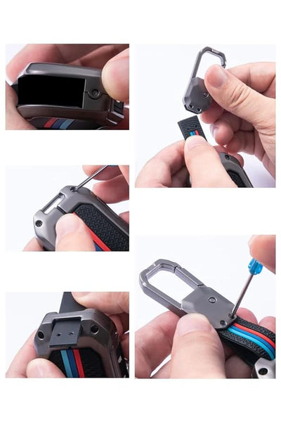 Car 4 Button Metal Key Cover For KIA Carens