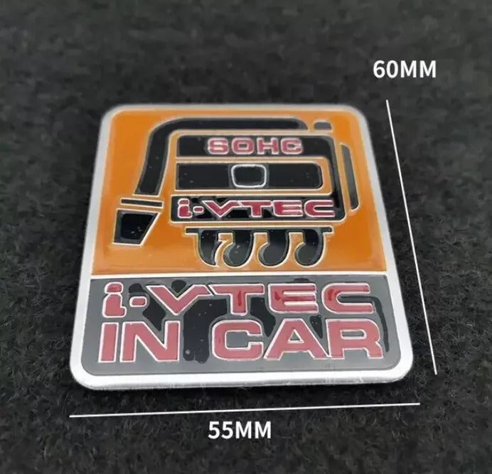 Car Autotmotive Exterior Accessories Honda i-VTEC Trunk Side Rear Metal Emblem Badge Decal Sticker