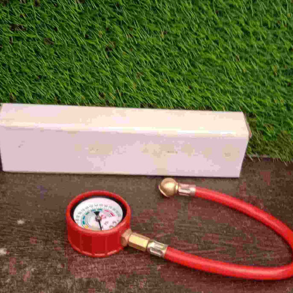 CAR BIKE TIRE REPAIR TOOL KIT HEAVY DUTY TIRE INFLATOR GAUGE AIR COMPRESSOR