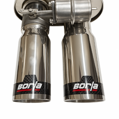 Car Carbon Double Tip Valvetronic Exhaust Remote With Vacuum Valve