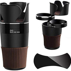 Car Cup Holder,Multi-Functional 5 in 1 Drink Holders 360Rotatable Vehicle Organizer for Sunglasses Drink Phone and Items Storage