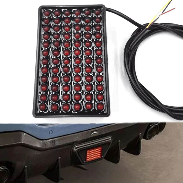 Car F1 Style 72 LED Rear Tail Brake Stop Strobe Light Fog Bumper Pilot Lamp