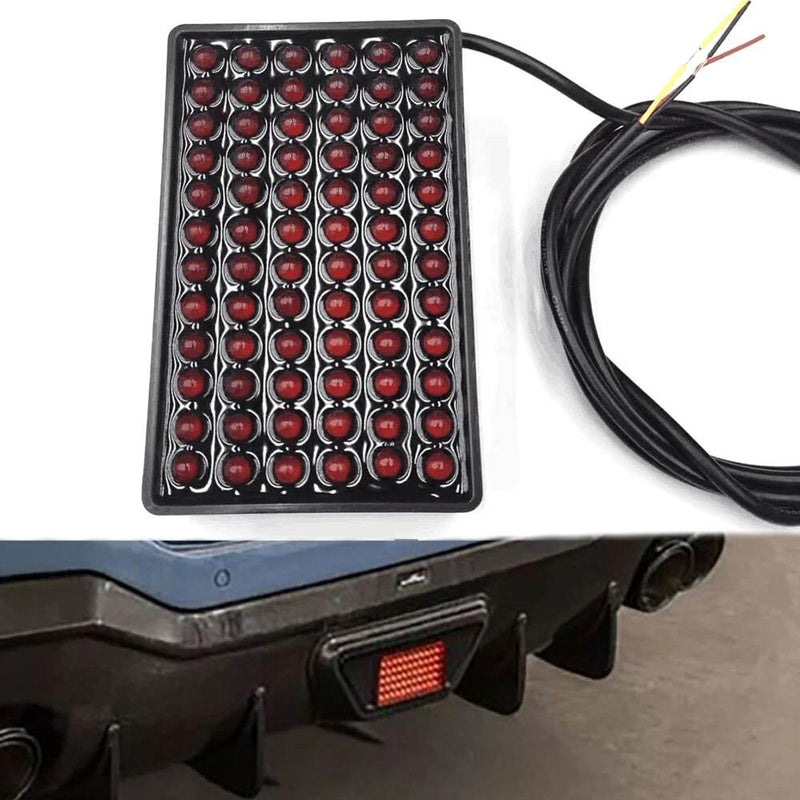 Car F1 Style 72 LED Rear Tail Brake Stop Strobe Light Fog Bumper Pilot Lamp