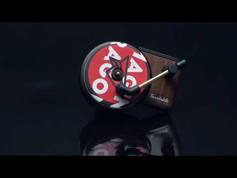 Car Fragrance Diffuser with Vent Clip in Retro Style Record-Player Design, Automotive Air Freshener Purifier Solid Perfume,