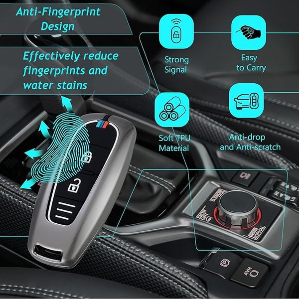 Car Metal Alloy Car Key Cover Suitable For Maruti Suzuki Baleno Ciaz Vitara Brezza S Cross Swift Ignis and Toyota Urban Cruiser