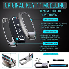 Car Metal Alloy Car Key Cover Suitable For Maruti Suzuki Baleno Ciaz Vitara Brezza S Cross Swift Ignis and Toyota Urban Cruiser