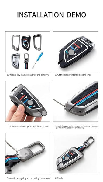 Car Metal Key Cover For Toyota Innova Crysta, Hilux