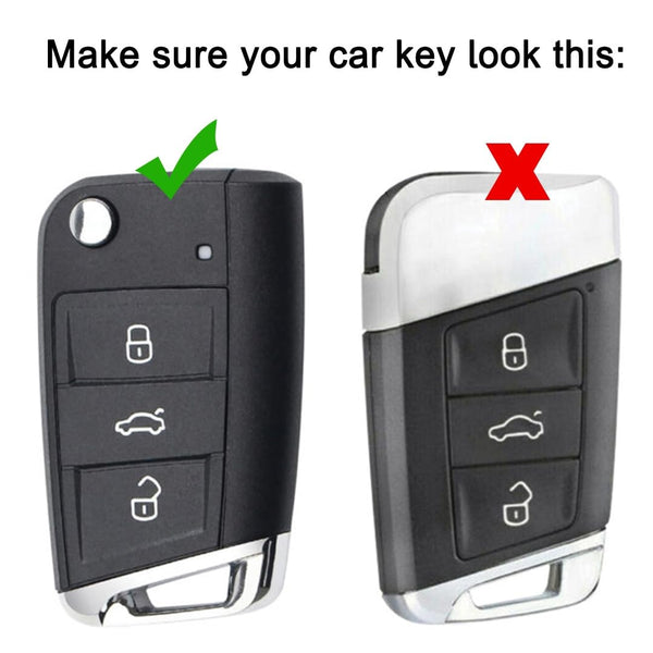 Car Metal Key Cover Suitable For Skoda Volkswagen Slavia, Kushaq Octavia Virtus Taigun