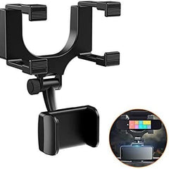 Car Rearview Mirror Holder Phone Bracket Car Phone Holder 360 Rotation for Universal Smart Phone Holder