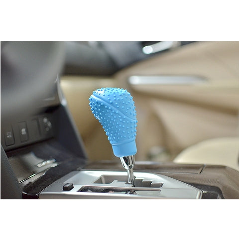 Car Silicone 5 Speed Oval Gear Stick Shift Knob Boots Cover Universal Nonslip Protector