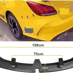 Car Spoiler Wing Rear Wing Sedan Type ABS Material Tail Fin Black Spoiler Rear Trunk Spoiler Wing