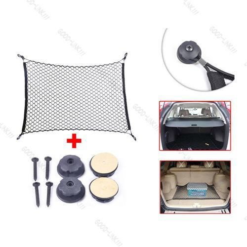 Car SUV Rear Cargo Trunk Storage Organizer Net plus mounting KIT