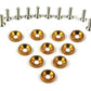 10 Pcs Car Universal Screw Washer Car Fender M6 Bolt Screw+Bumper Washer JDM