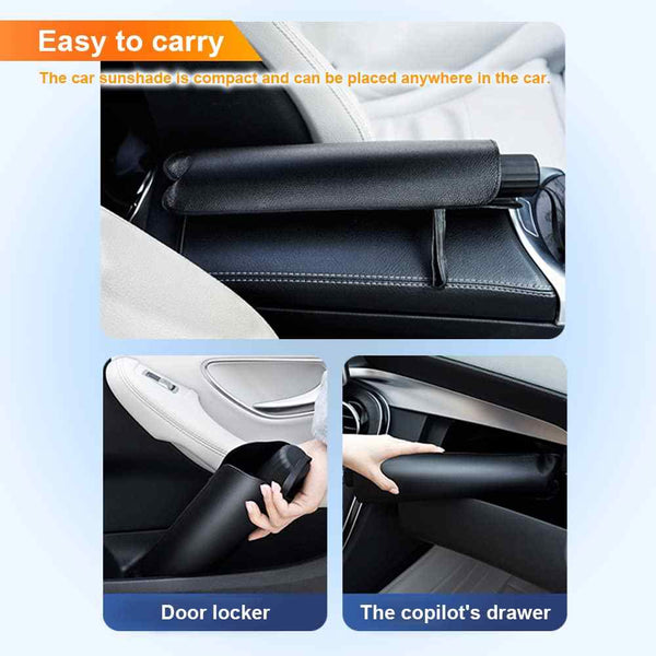 Car Windshield Sun Shade Umbrella, Foldable Car Sunset Umbrella Cover UV Block Car Front Window (Pack of 1)