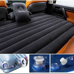 Light Grey Multifunctional Inflatable Car Bed Mattress with Two Air Pillows, Car Air Pump and Repair Kit