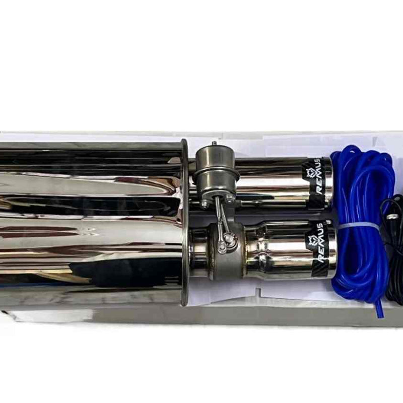 Carbon Double Tip Valvetronic Exhaust Remote With Vacuum Valve For All CAR