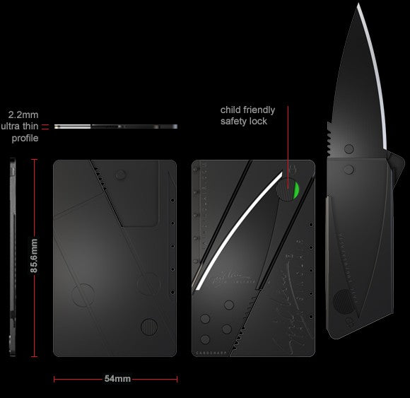 CardSharp Credit Card Sized Folding Knife