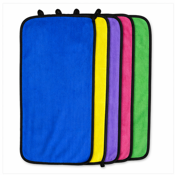 Car Care Assorted Color Ultra-Soft 350 GSM Microfiber Cleaning Cloth (30×60 cm) – Lint & Scratch Free