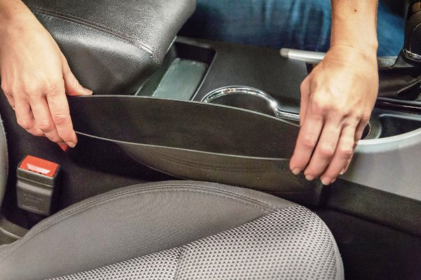 2pcs Catch Caddy Car Seat Catcher Car Organizer Black Color